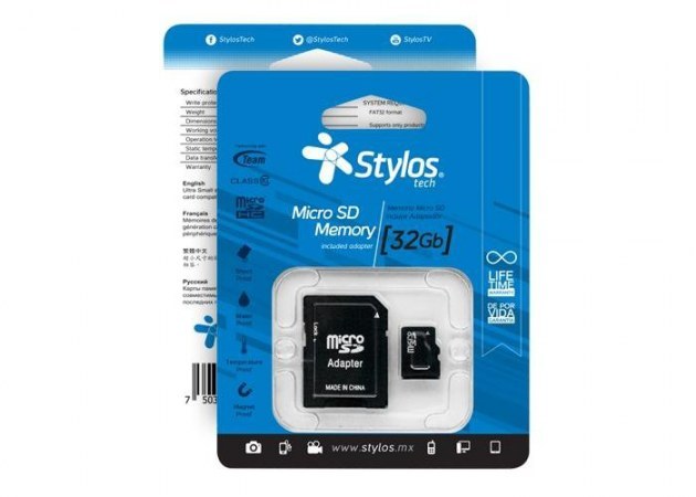 Memoria Micro SD 32GB C/A Stylos. STMS321B - Memoria Micro SD 32GB C/A Stylos. STMS321B -